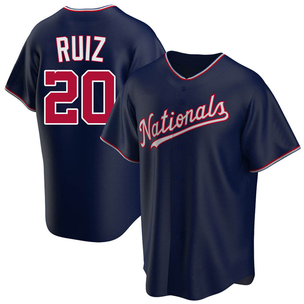 W.Nationals #20 Keibert Ruiz Player Navy Replica Game Jdoa Stitched Jerseys