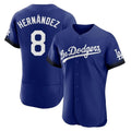 LA.Dodgers #8 Enrique Hern¨¢ndez Player Royal City Connect Elite Home Jdoa Stitched Jerseys
