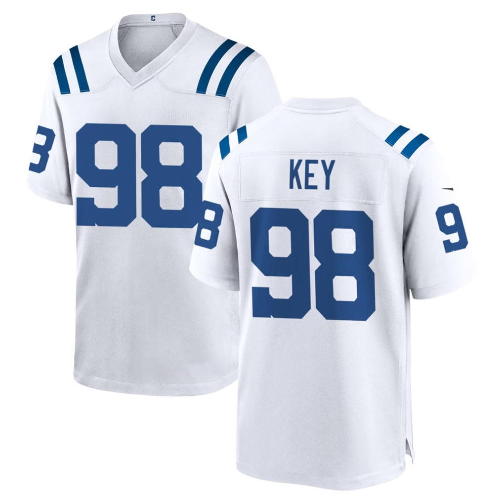 IN.Colts #98 Arden Key Player White Home Game Hdoa Stitched Jerseys