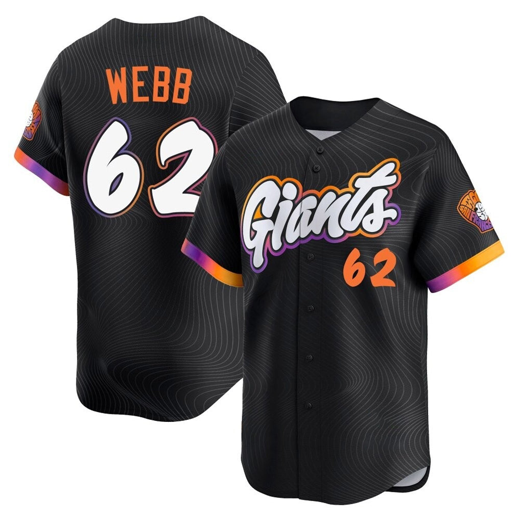 SF.Giants #62 Logan Webb Player Black City Connect Home Limited Jdoa Stitched Jerseys