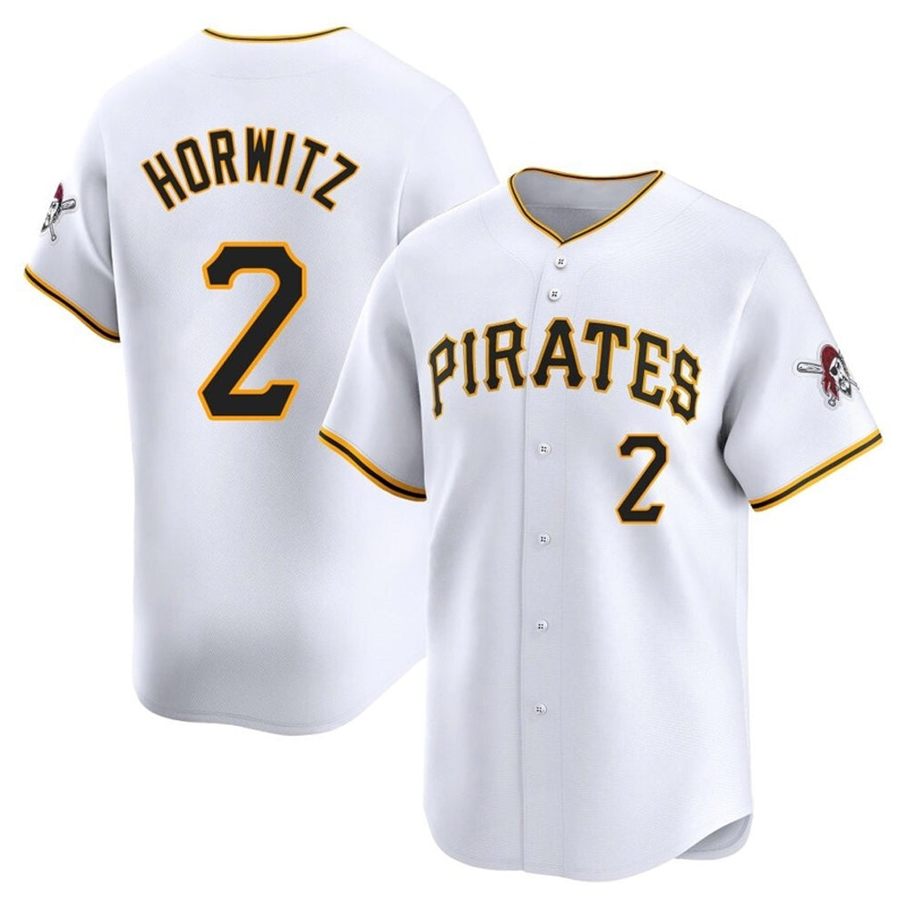 P.Pirates #2 Spencer Horwitz Player White Home Limited Jdoa Stitched Jerseys