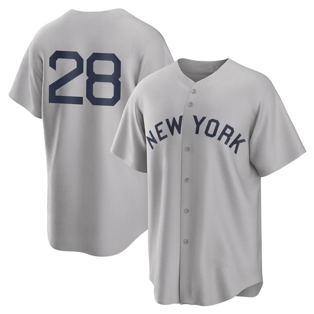 NY.Yankees #28 Austin Wells Player Gray Field of Dreams Game Jdoa Stitched Jerseys