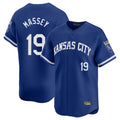 KC.Royals #19 Michael Massey Player Royal Limited Home Jdoa Stitched Jerseys