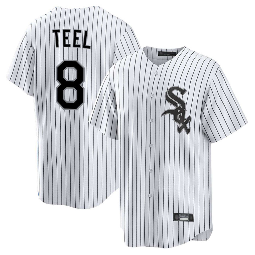 C.White Sox #8 Kyle Teel Player White Stripe Home Game Jdoa Stitched Jerseys