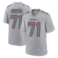 NE.Patriots #71 Mike Onwenu Player Gray Fashion Limited Home Game Jdoa Stitched Jerseys