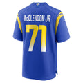 Jdoa LA.Rams #71 Warren McClendon Jr. Royal Team Game Jersey
