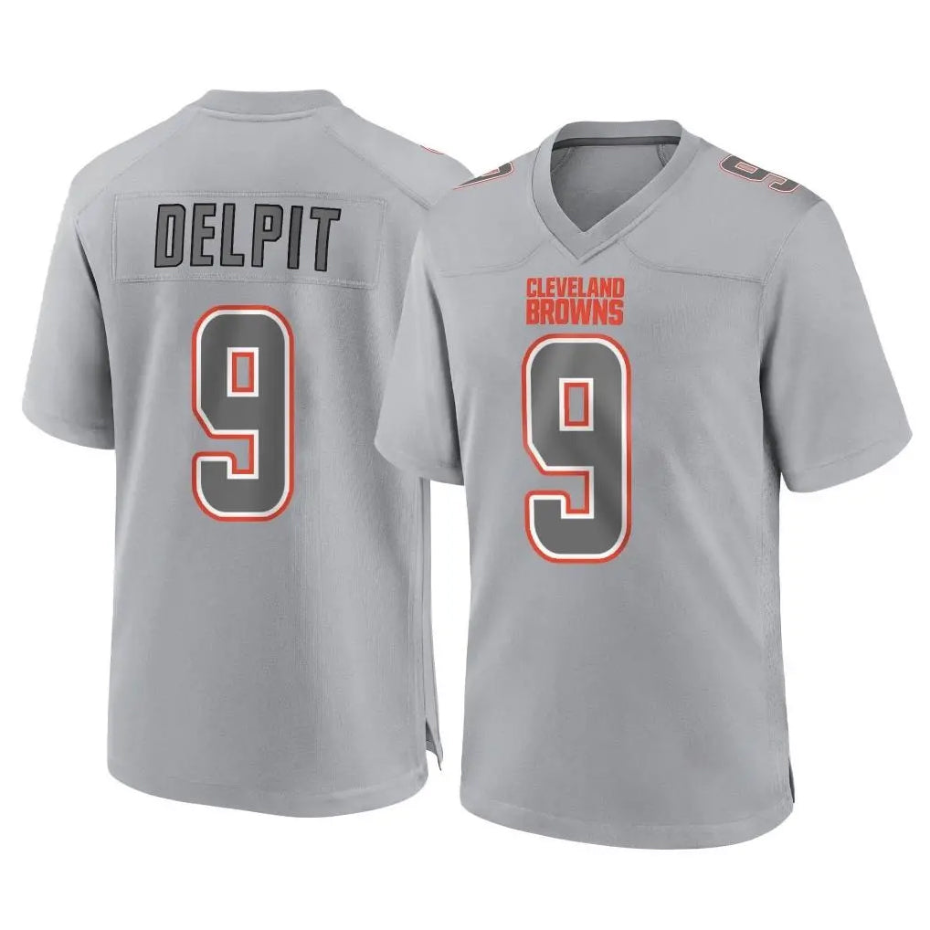C.Browns #9 Grant Delpit Player Gray Atmosphere Fashion Game Jdoa Stitched Jerseys