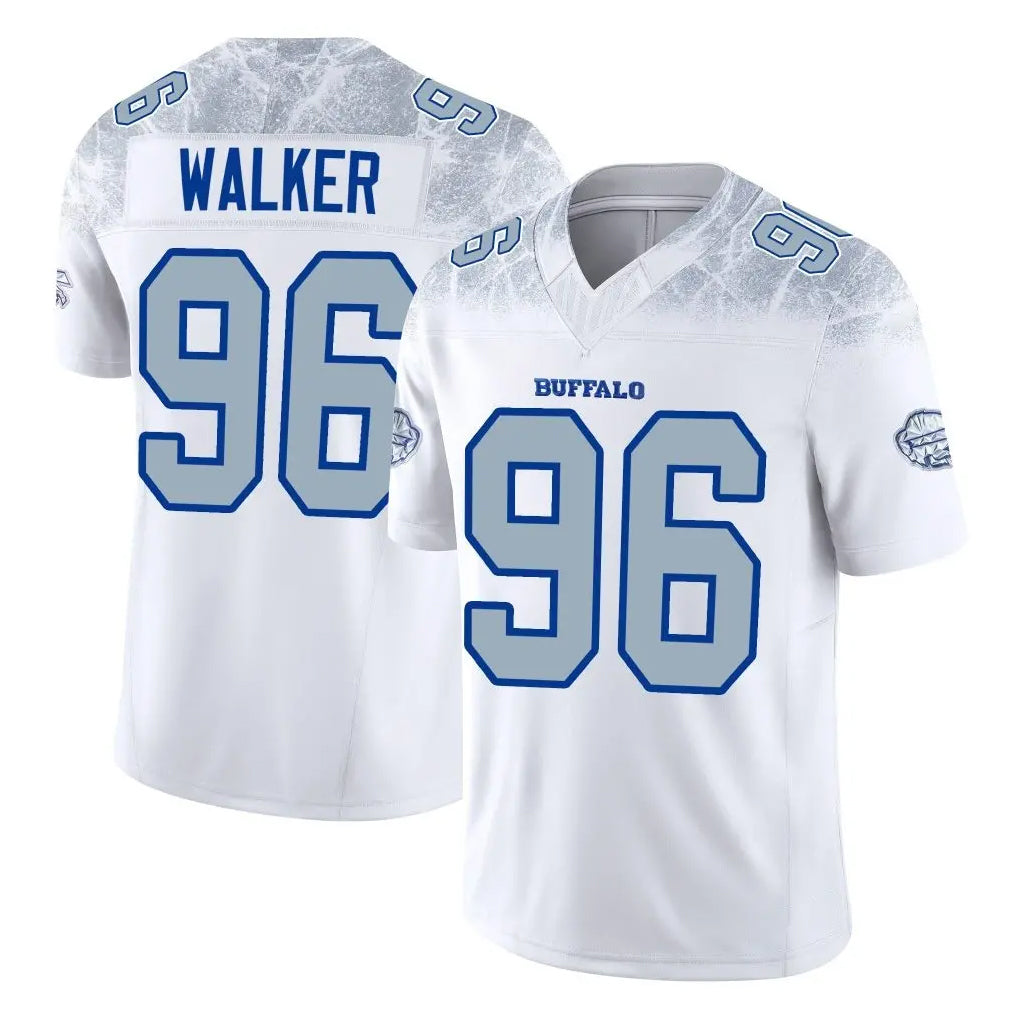 B.Bills #96 Deone Walker Player White Rivalries Collection Limited Game Jdoa Stitched Jerseys