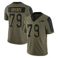 B.Bills #79 Spencer Brown Player Olive Salute To Service Game Jdoa Stitched Jerseys