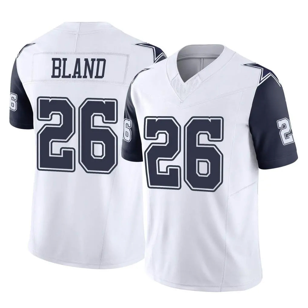 D.Cowboys #26 DaRon Bland Player White-Navy Limited Vapor F.U.S.E. Home Game Jdoa Stitched Jerseys