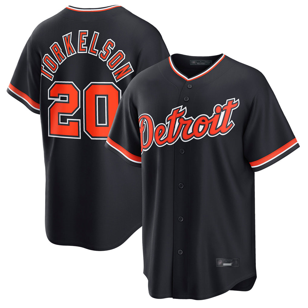 D.Tigers #20 Spencer Torkelson Player Navy Home Game Jdoa Stitched Jerseys