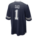 Jdoa D.Cowboys #1 Dad Navy Game Jersey