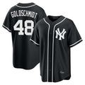 NY.Yankees #48 Paul Goldschmidt Player Black Out Game Home Jdoa Stitched Jerseys