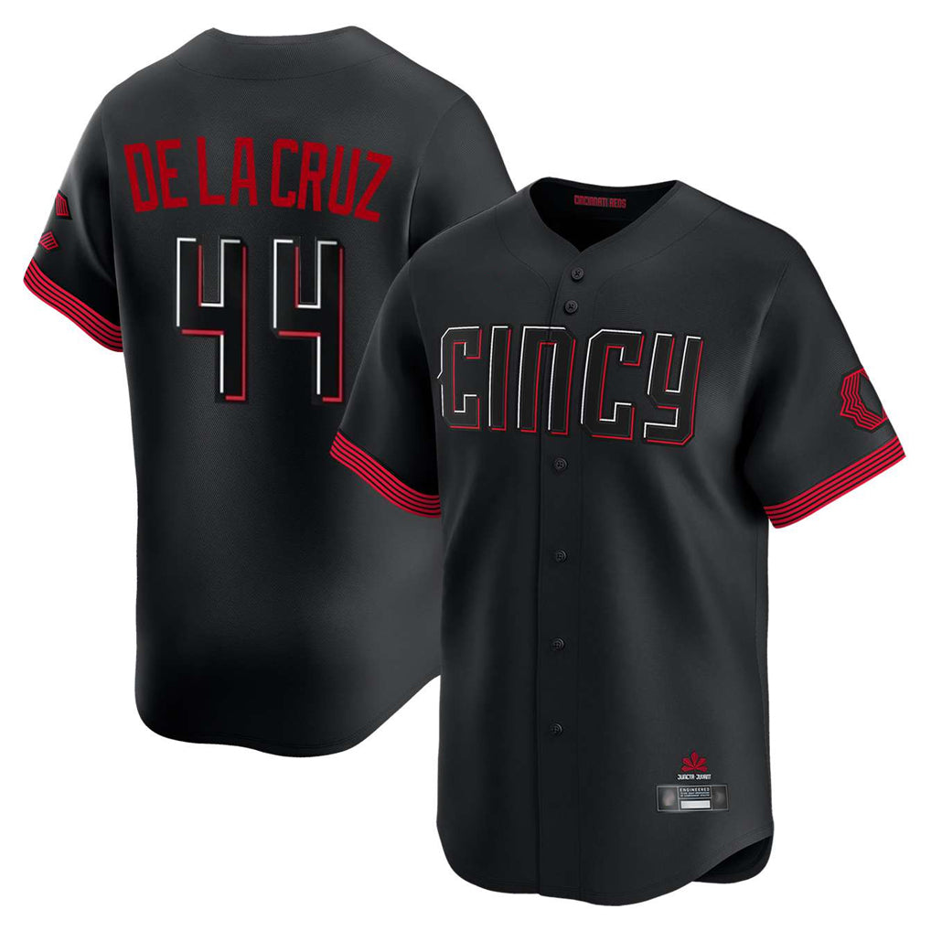 C.Reds #44 Elly De La Cruz Player Black City Connect Home Limited Jdoa Stitched Jerseys