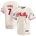 P.Phillies #7 Trea Turner Player Cream Phillies & Eagles Vapor Premier Limited Jdoa Stitched Jerseys