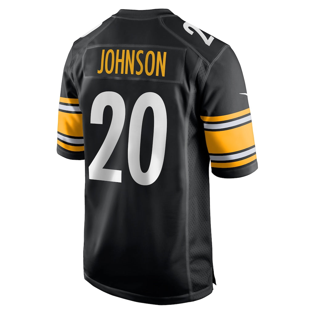 Jdoa P.Steelers #20 Kaleb Johnson Black Team Game Jersey