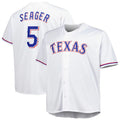T.Rangers #5 Corey Seager Player White Big & Tall Replica Jdoa Stitched Jerseys