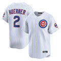 C.Cubs #2 Nico Hoerner Player White Limited Home Game Jdoa Stitched Jerseys