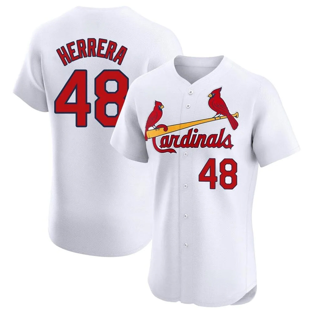 St. Louis Cardinals #48 Ivan Herrera Player White Home Limited Elite Jdoa Stitched Jerseys