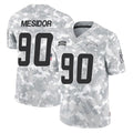 LA.Chargers #90 Akheem Mesidor Player Arctic Camo Salute To Service Limited Game Stitched Jerseys