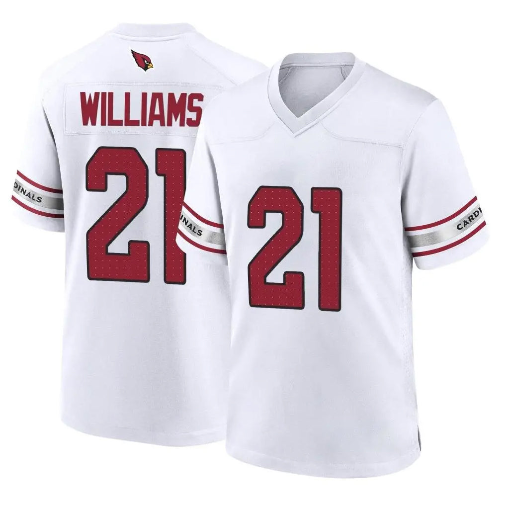 A.Cardinals #21 Garrett Williams Player White Home Game Jdoa Stitched Jerseys