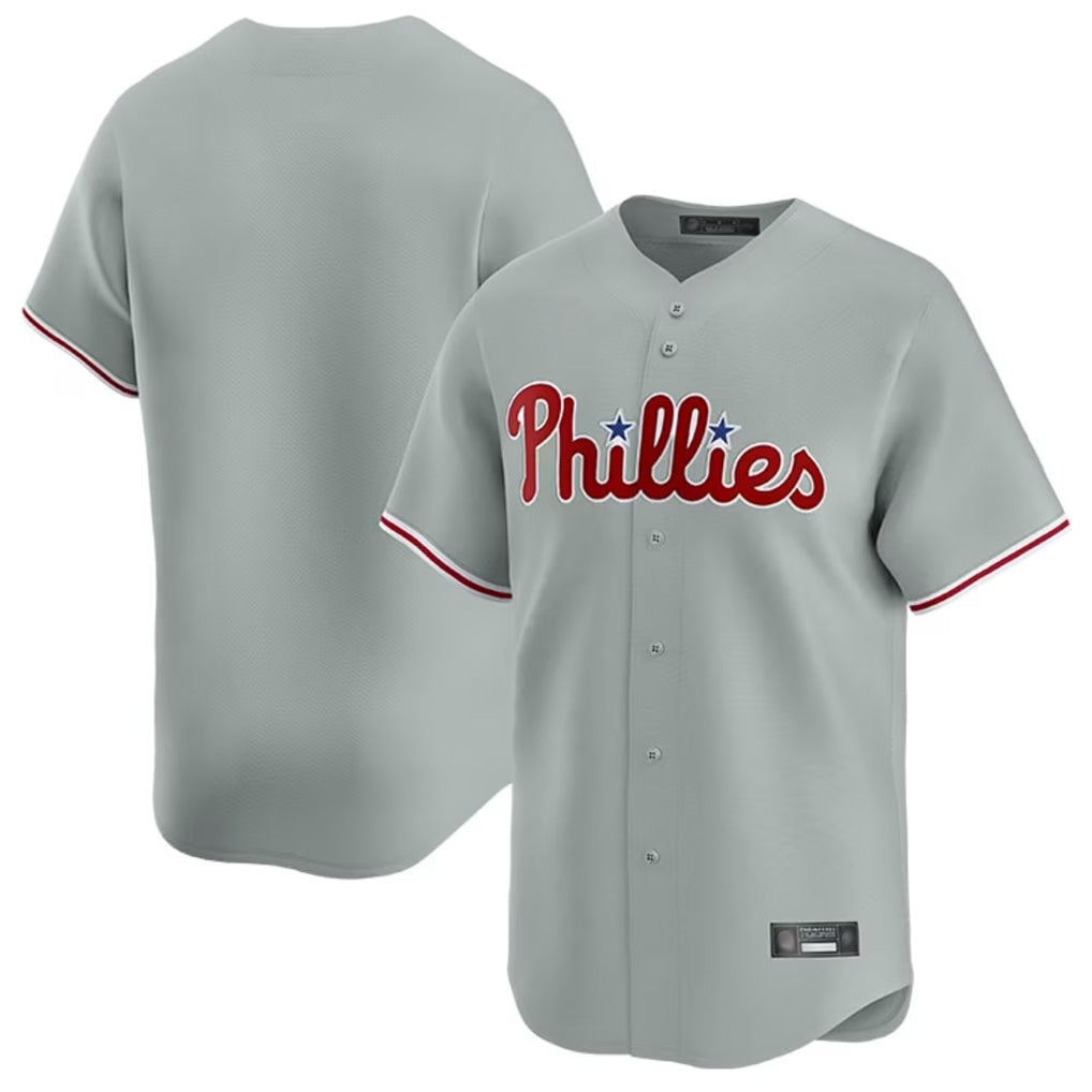 P.Phillies ## Phillies Blank Player Gray Home Limited Jdoa Stitched Jerseys