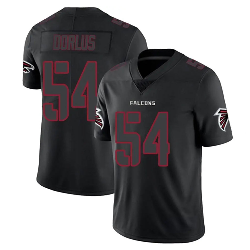 A.Falcons #54 Brandon Dorlus Player Black Impact Limited Game Jdoa Stitched Jerseys