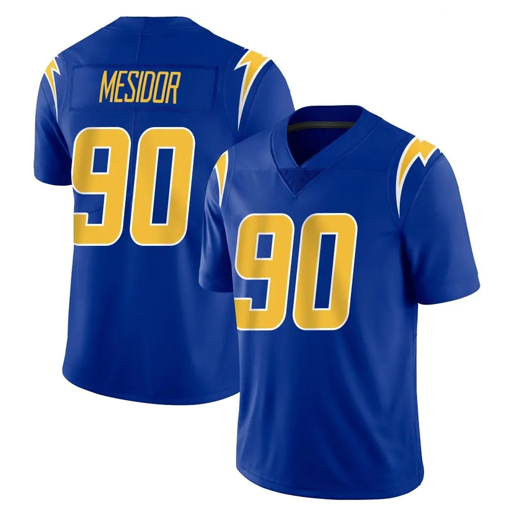 LA.Chargers #90 Akheem Mesidor Player Royal Limited Vapor Home Game Stitched Jerseys