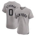 NY.Yankees #0 Marcus Stroman Player Gray Limited Elite Home Jdoa Stitched Jerseys