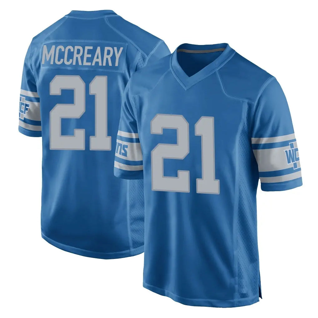 D.Lions #21 Roger McCreary Player Blue Vapor Untouchable Throwback Game Jdoa Stitched Jerseys