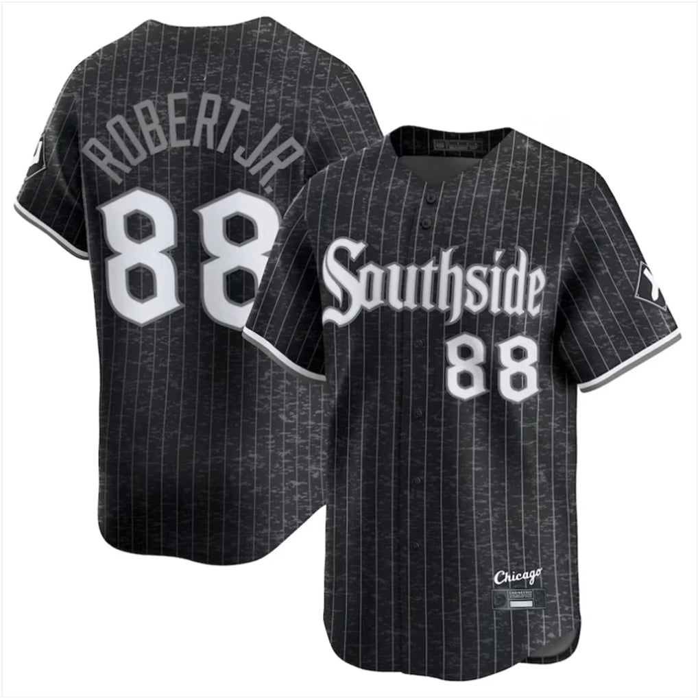 C.White Sox #88 Luis Robert Jr Player Black City Connect Limited Home Jdoa Stitched Jerseys