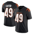 C.Bengals #49 Barrett Carter Player Black Vapor Untouchable Limited Home Game Jdoa Stitched Jerseys