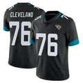 J.Jaguars #76 Ezra Cleveland Player Black Vapor Untouchable Limited Home Game Jdoa Stitched Jerseys