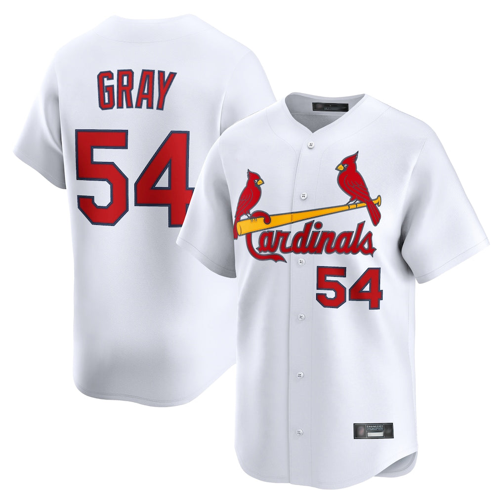 St. Louis Cardinals #54 Sonny Gray Player White Home Limited Jdoa Stitched Jerseys