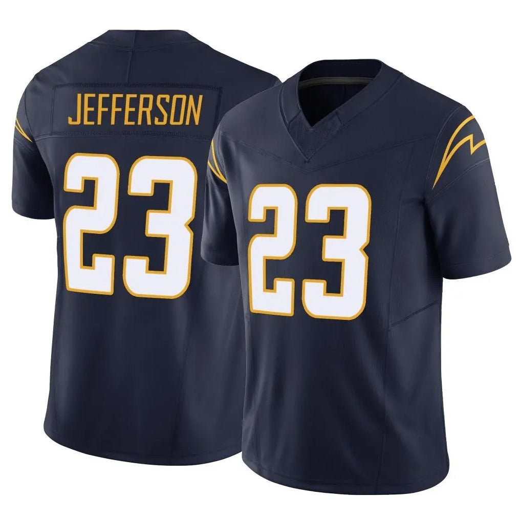 LA.Chargers #23 Tony Jefferson Player Navy Limited Vapor F.U.S.E. Home Game Stitched Jerseys