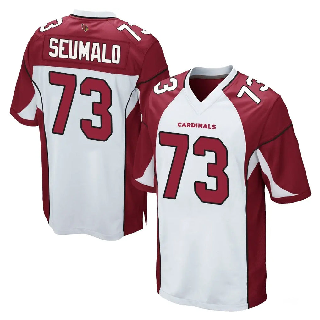 A.Cardinals #73 Isaac Seumalo Player White Cardinal Home Game Jdoa Stitched Jerseys