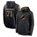 M.Dolphins #71 Jonah Savaiinaea Player Black Salute to Service Hoodies Limited Game Jdoa Stitched Jerseys