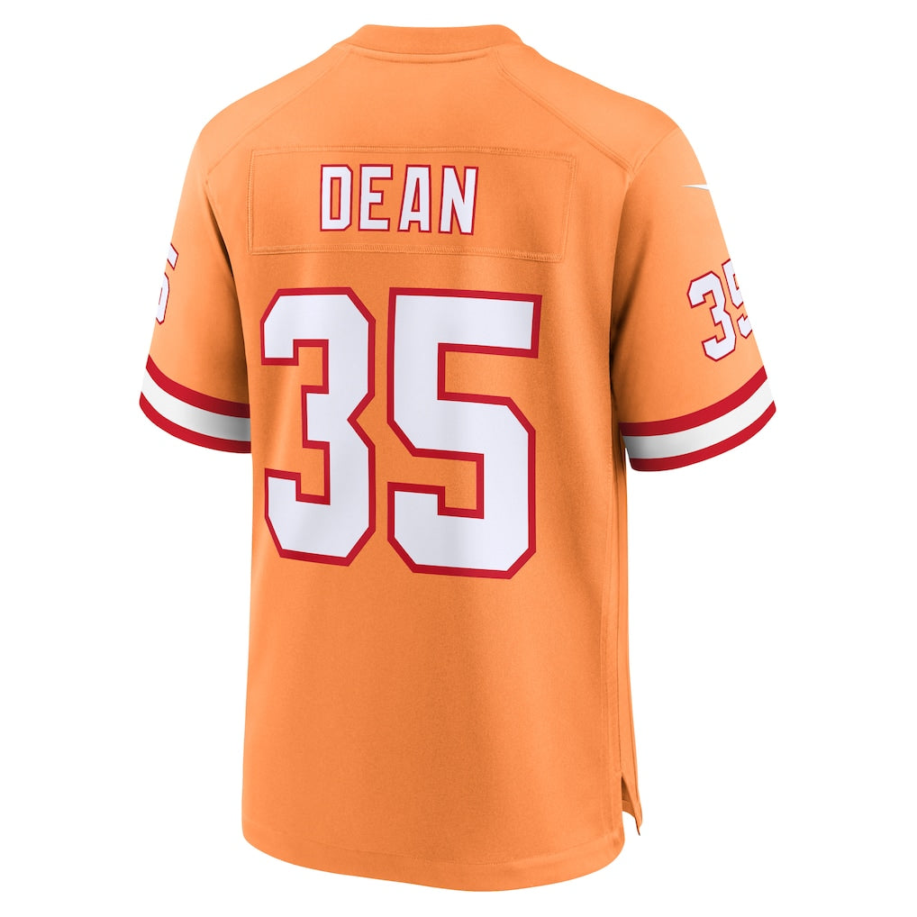Jdoa TB.Buccaneers #35 Jamel Dean Orange Alternate Game Jersey