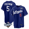 LA.Dodgers #5 Freddie Freeman Player Royal World Series Game Home Jdoa Stitched Jerseys