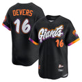 SF.Giants #16 Rafael Devers Player Black 2025 City Connect Home Limited Jdoa Stitched Jerseys