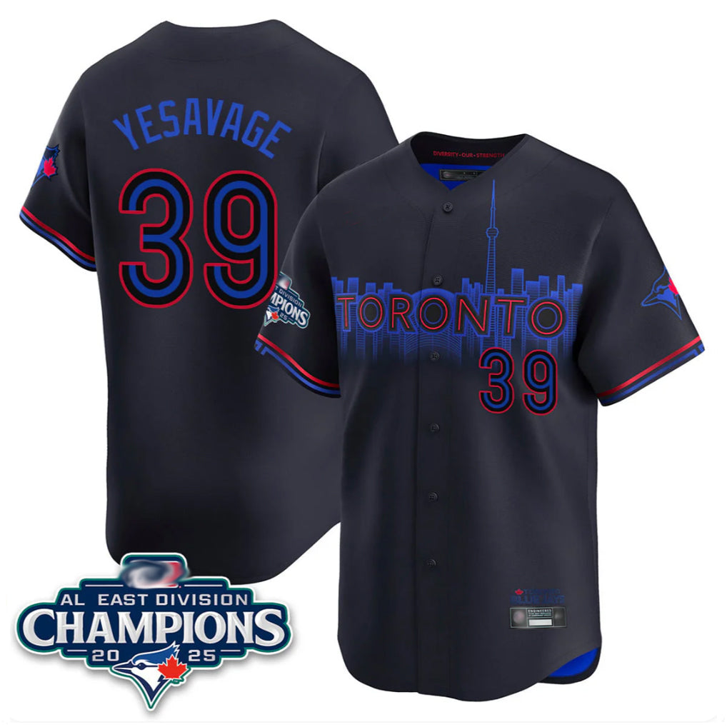 T.Blue Jays #39 Trey Yesavage Player Black AL East Division Limited All Jdoa Stitched Jerseys