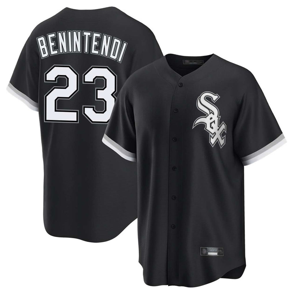 C.White Sox #23 Andrew Benintendi Player Black Home Game Jdoa Stitched Jerseys