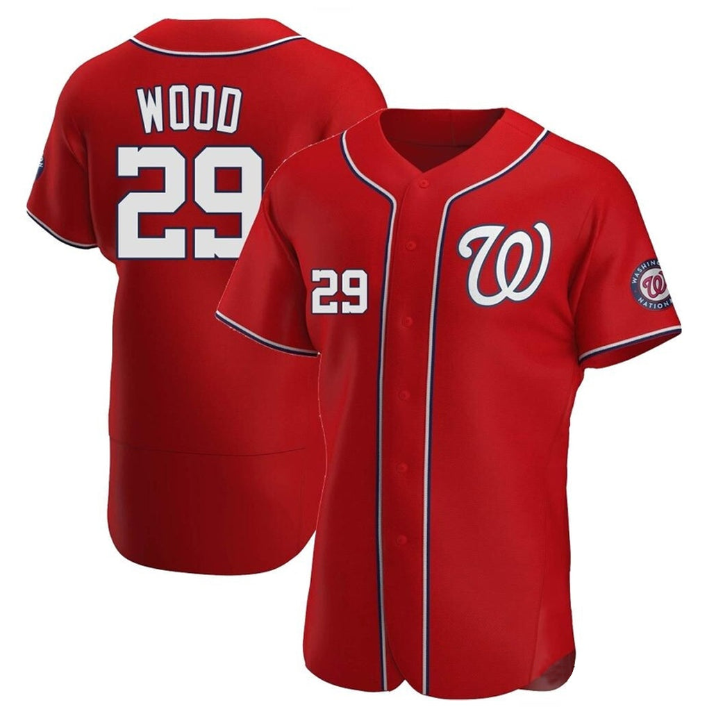 W.Nationals #29 James Wood Player Red Alternate Elite Jdoa Stitched Jerseys