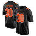 C.Bengals #30 Chase Brown Player Black Fashion Game Jdoa Stitched Jerseys