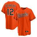B.Orioles #12 Dylan Beavers Player Orange Home Game Jdoa Stitched Jerseys
