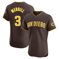 S.Diego Padres #3 Jackson Merrill Player Brown Home Limited Elite Jdoa Stitched Jerseys