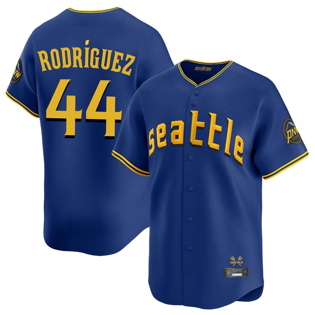 S.Mariners #44 Julio Rodriguez Player Royal City Connect Home Limited Jdoa Stitched Jerseys