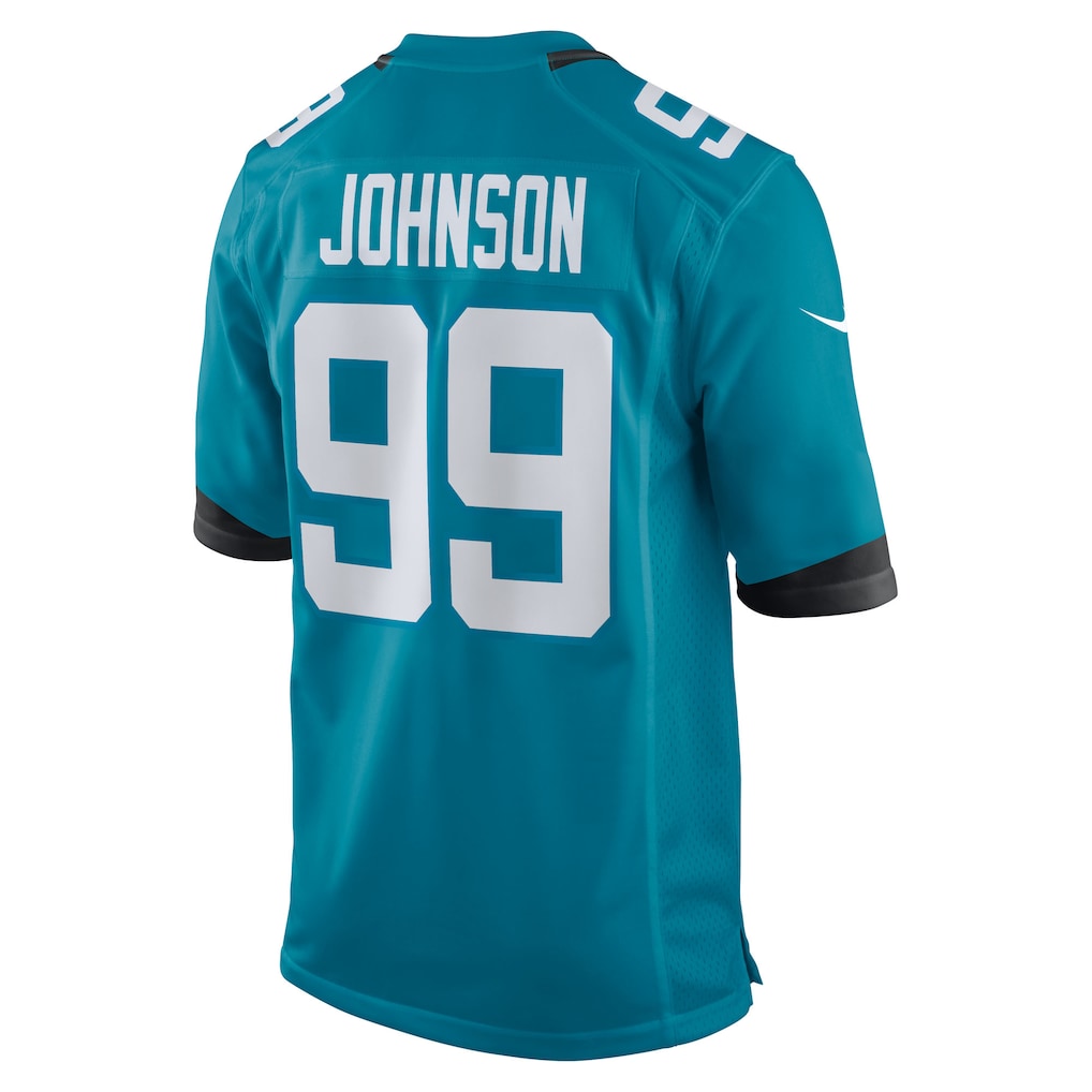 Jdoa J.Jaguars #99 Austin Johnson Teal Team Game Jersey