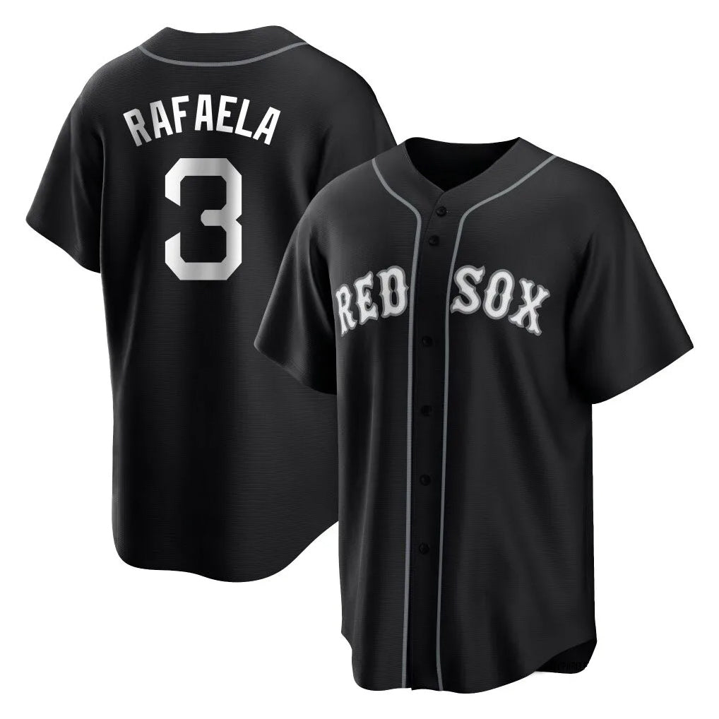 B.Red Sox #3 Ceddanne Rafaela Player Black Home Game Jdoa Stitched Jerseys