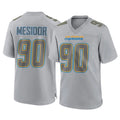 LA.Chargers #90 Akheem Mesidor Player Gray Atmosphere Fashion Home Game Stitched Jerseys